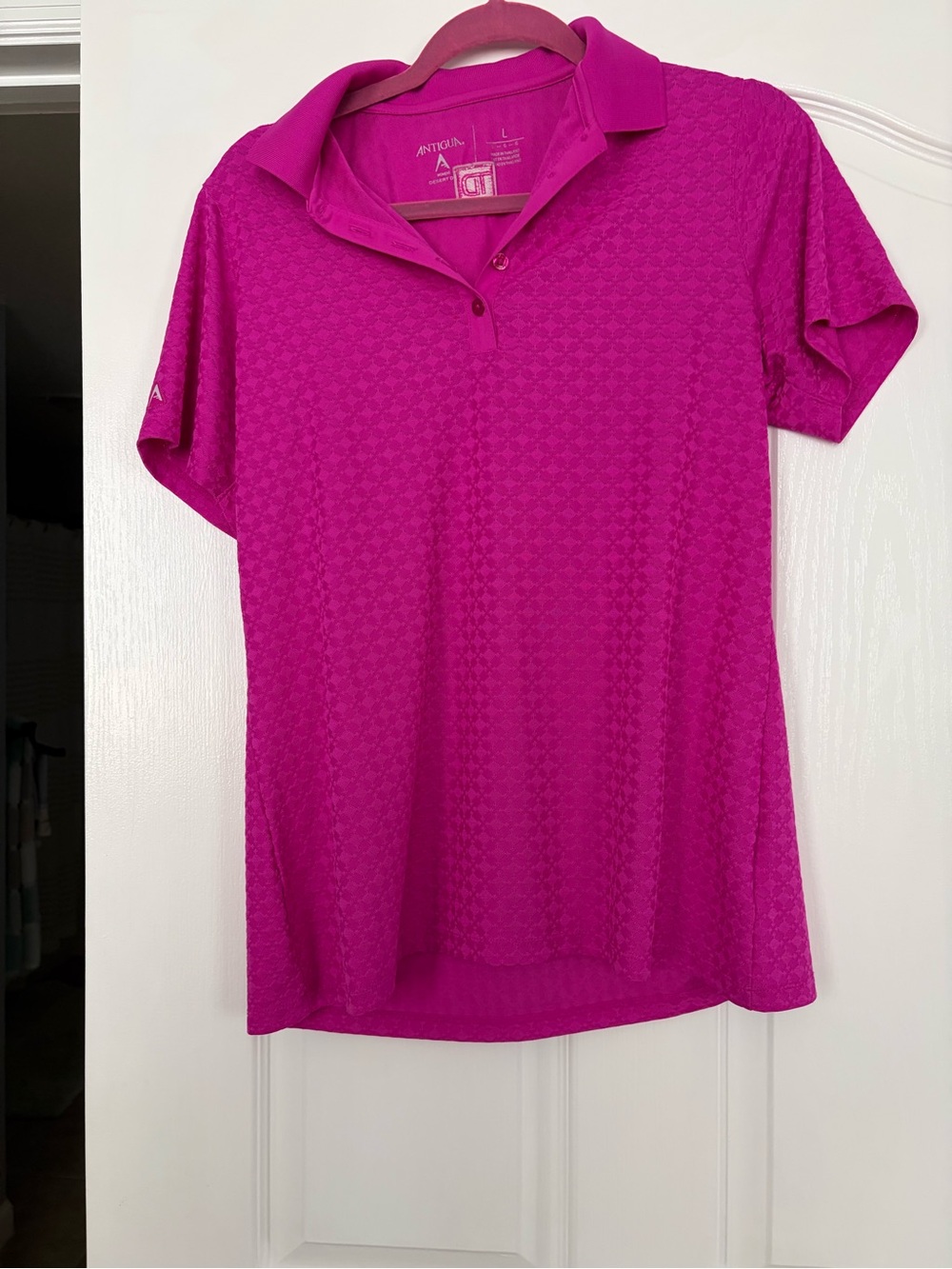 Antigua Women’s Fuchsia Polo Shirt